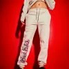 Poster Grl Bottoms Bad Bish Vibe Airbrushed Fleece Joggers