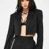 Poster Grl Clout Currency Cropped Blazer Outerwear 2 Poster Grl Clout Currency Cropped Blazer Outerwear