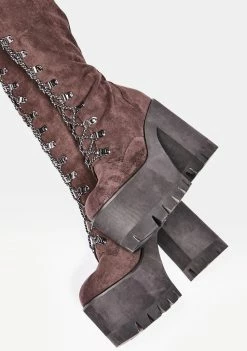 Poster Grl Chocolate Step It Out Platform Work Boots 9 Poster Grl Chocolate Step It Out Platform Work Boots