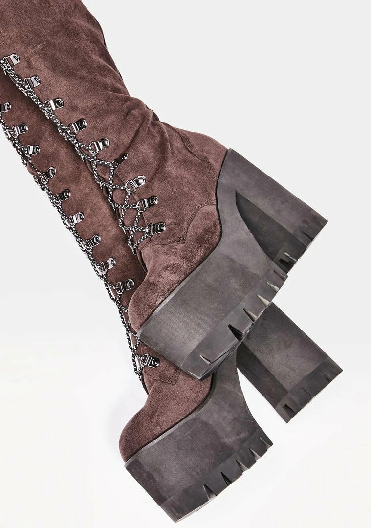 Poster Grl Chocolate Step It Out Platform Work Boots 5 Poster Grl Chocolate Step It Out Platform Work Boots