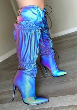 Poster Grl Rack It Up Reflective Boots Boots & Booties 8 Poster Grl Rack It Up Reflective Boots Boots & Booties