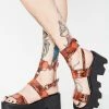 Poster Grl Poisonous Bite Snake Sandals Wedges