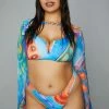 Poster Grl Swim Plus Trippy Charmer 4-Piece Bikini Set