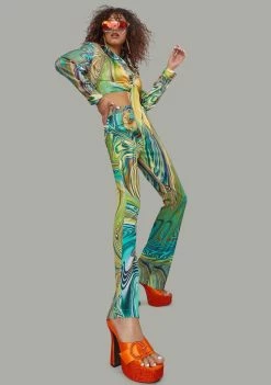 Poster Grl Hypnotic Habits Kick Flare Pants