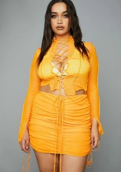 Poster Grl Skirts Set Plus Heating Up Mesh Skirt Set