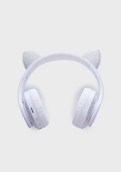 Poster Grl Billionaire Bling Cat Ear Headphones Tech