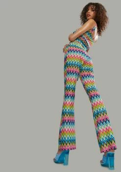 Poster Grl Wavy Thoughts Stitch Knit Flare Pants Bottoms 9 Poster Grl Wavy Thoughts Stitch Knit Flare Pants Bottoms