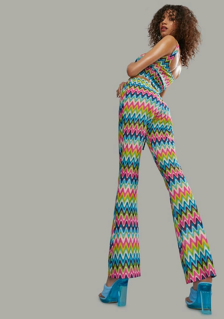 Poster Grl Wavy Thoughts Stitch Knit Flare Pants Bottoms 6 Poster Grl Wavy Thoughts Stitch Knit Flare Pants Bottoms