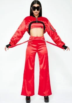 Poster Grl Outerwear Blazed Feelin' Icy Satin Bomber