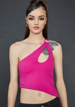 Poster Grl Karma's Kiss Asymmetrical Tank Top Tank Crop Top