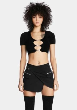 Poster Grl Wicked Stunner Status Cropped Sweater