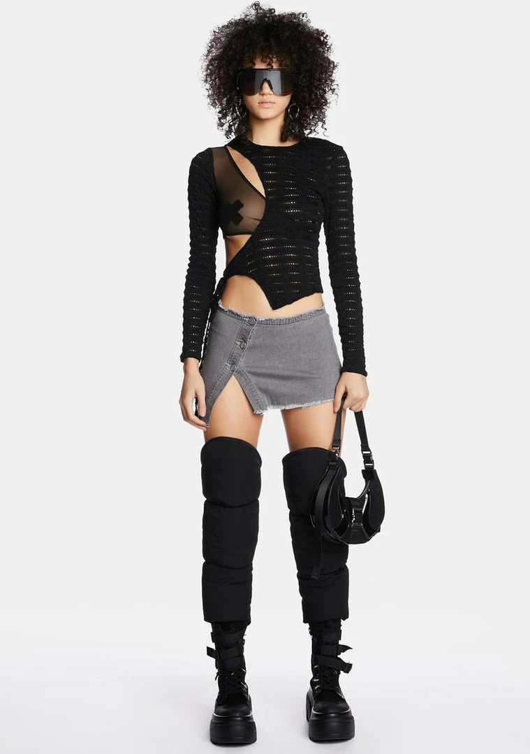 Poster Grl In That Order Denim Mini Skirt 4 Poster Grl In That Order Denim Mini Skirt