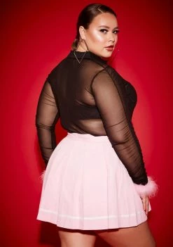 Poster Grl Plus School Sweetheart Pleated Skirt Bottoms