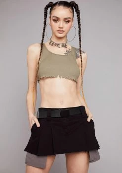 Poster Grl Viral Attitude Pleated Mini Skirt