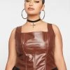 Poster Grl Plus Rowdy Rodeo Vegan Leather Corset