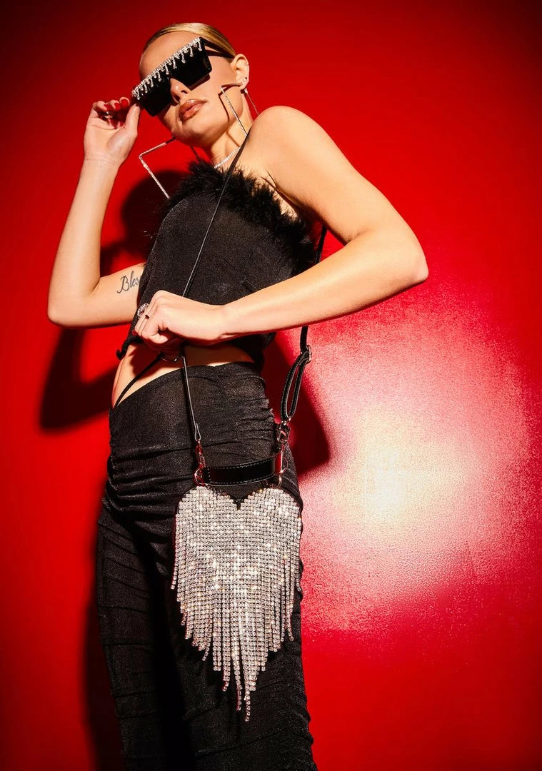 Poster Grl Bags & Wallets Night Mine All Mine Rhinestone Heart Mini Purse 4 Poster Grl Bags & Wallets Night Mine All Mine Rhinestone Heart Mini Purse