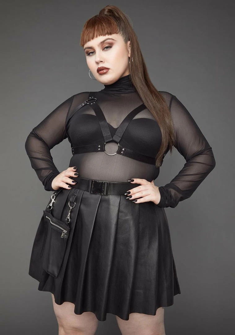 Poster Grl Plus Ready For Action Pleated Skirt 4 Poster Grl Plus Ready For Action Pleated Skirt