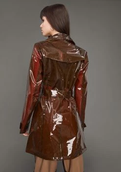 Poster Grl Slick At Night Translucent Trench Coat