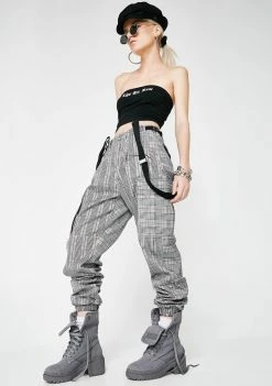 Poster Grl Bottoms Do Homewerk Suspender Cargo Pants