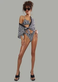 Poster Grl Warped Realm Checkered Bikini Set Swim 8 Poster Grl Warped Realm Checkered Bikini Set Swim