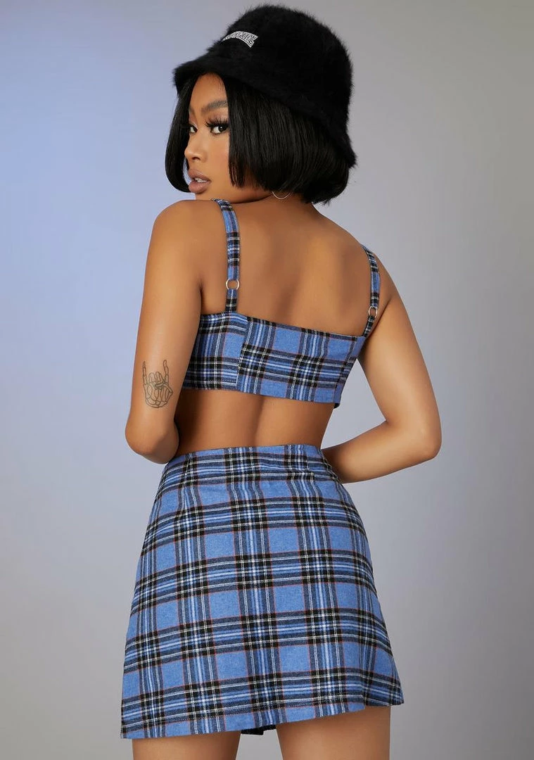 Poster Grl Got A Clue Plaid Skirt Set 6 Poster Grl Got A Clue Plaid Skirt Set