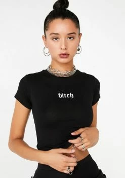 Poster Grl Bish I Might Be Baby Tee Tops