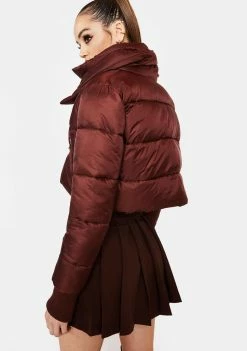 Poster Grl Outerwear Cheat Sheet Cropped Puffer Coat 7 Poster Grl Outerwear Cheat Sheet Cropped Puffer Coat