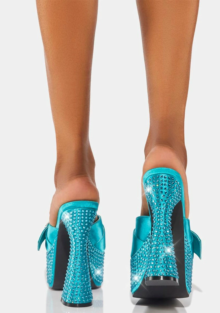 Poster Grl Platform Heels Aqua Diva Revolution Rhinestone Heels 7 Poster Grl Platform Heels Aqua Diva Revolution Rhinestone Heels