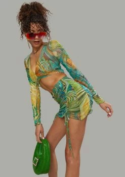 Poster Grl Hypnotic Habits Ruched Skirt Set