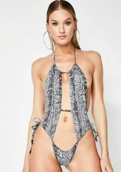 Poster Grl Sneaky Snake Monokini Swim