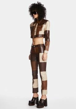 Poster Grl Skinny Pants Not The Same Patchwork Pants