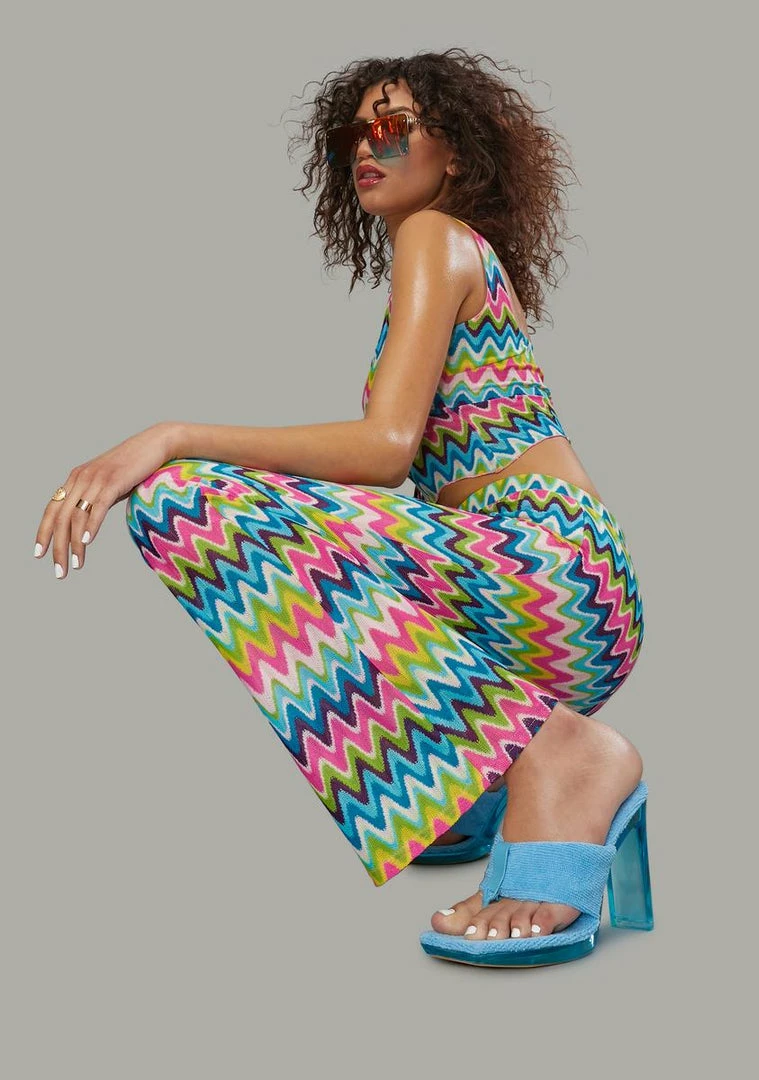 Poster Grl Wavy Thoughts Stitch Knit Flare Pants Bottoms 5 Poster Grl Wavy Thoughts Stitch Knit Flare Pants Bottoms