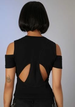 Poster Grl Viral Sensation Cut-Out Graphic Tee Tops 8 Poster Grl Viral Sensation Cut-Out Graphic Tee Tops