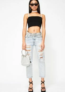 Poster Grl Platinum Pressure Rhinestone Top