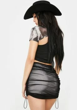 Poster Grl Vamp Know My Worth Ruched Skirt